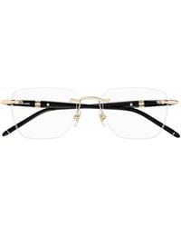 Montblanc - Eyewear Square Frame Glasses - Lyst