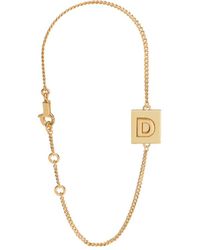 Celine - Alphabet D Bracelet - Lyst