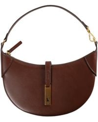 Polo Ralph Lauren - Logo Plaque Zipped Mini Shoulder Bag - Lyst