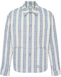 WOOYOUNGMI - Striped Pattern Textured Casual Jacket - Lyst