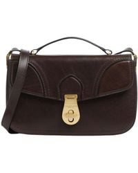 The Bridge - Leather Flap Tote Bag - Lyst