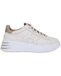 Hogan - Rebel Round Toe Low-Top Sneakers - Lyst