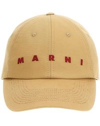 Marni - Logo-Embroidered Curved Peak Baseball Cap - Lyst