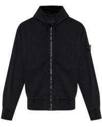 Stone Island - Zip-Up Hoodie - Lyst