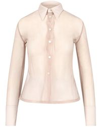 MM6 by Maison Martin Margiela - Buttoned Long-Sleeved Shirt - Lyst