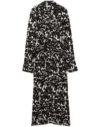 Altuzarra - Ruched Printed Crepe-Jersey Midi Dress - Lyst