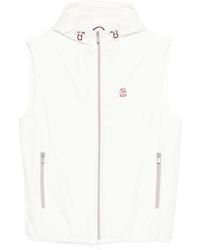 Brunello Cucinelli - Hooded Waistcoat - Lyst