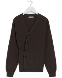 Lemaire - V-Neck Long Sleeved Cardigan - Lyst