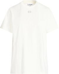 Ganni - T-Shirt Organic Cotton - Lyst