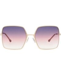 Isabel Marant - Gradient Sunglasses With Metal Square Frames - Lyst