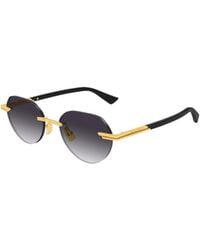 Bottega Veneta - Round Sunglasses - Lyst