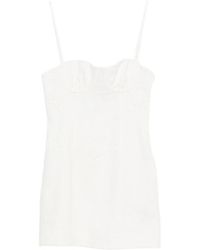 SIR. - Embroidered Spaghetti-Strap Mini Dress - Lyst