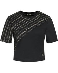 EA7 - T-Shirt With Round Neck And Short Sleeves - Lyst
