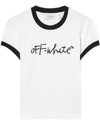 Off-White c/o Virgil Abloh - Crewneck Short-Sleeved T-Shirt - Lyst
