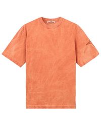 Stone Island - Embroidered Logo Crewneck T-Shirt - Lyst