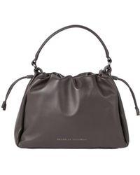 Brunello Cucinelli - Mellow Small Bucket Bag - Lyst
