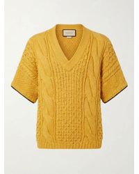 Gucci - V-Neck Long Sleeved Sweater - Lyst