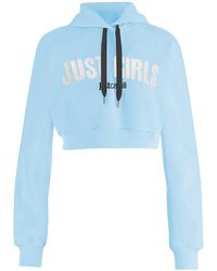 Just Cavalli - Logo Cropped Hoodie - Lyst