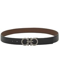 Ferragamo - Adjustable Gancini Belt - Lyst