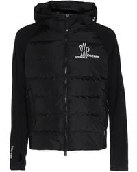 Moncler - Grenoble Logo Printed Hooded Jacket - Lyst