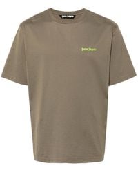 Palm Angels - Logo Embroidered Crewneck T-Shirt - Lyst