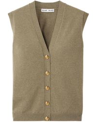 Blazé Milano - V-Neck Sleeveless Cardigan - Lyst