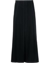 Stella McCartney - Front-Slit Midi Skirt - Lyst