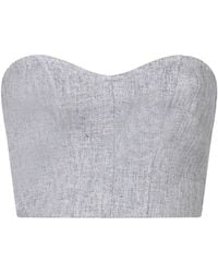 forte_forte - Lurex Strapless Bustier Top - Lyst