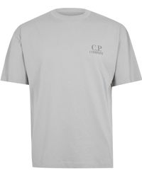 C.P. Company - Logo Crew-Neck T-Shirt - Lyst