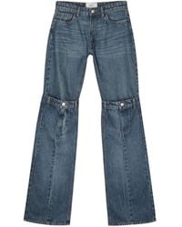 Coperni - Logo-Patch Layered-Designed Jeans - Lyst