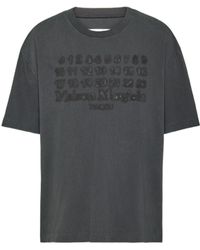 Maison Margiela - Numbers-Motif Crewneck T-Shirt - Lyst