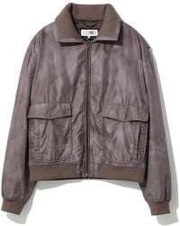 MM6 by Maison Margiela - Technical Fabric Zip-Up Jacket - Lyst