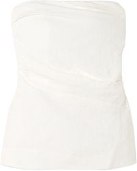 TOVE - Izel Linen Bandeau Top - Lyst