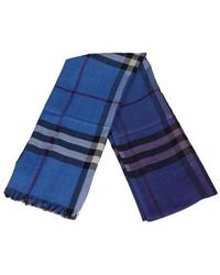 Burberry - Checkered Scarf - Lyst