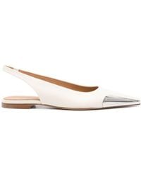 Off-White c/o Virgil Abloh - Allenframe Leather Ballerina Shoes - Lyst