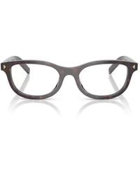 Prada - Eyewear Oval Frame Glasses - Lyst