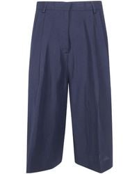 Fabiana Filippi - Pleated Bermuda Shorts - Lyst