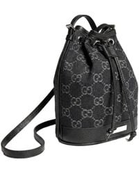 Gucci - Mini Bucket Bag With Plaque - Lyst