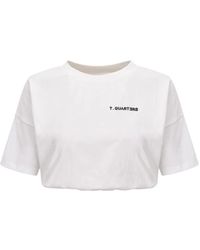 THREE QUARTERS - High Waist Elastic T-Shirt - Lyst