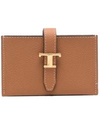 Tod's - T Timeless Leather Wallet - Lyst