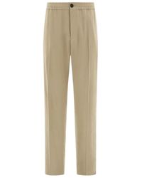 Ferragamo - Ferragamo Tailored Leg Crepe Trousers - Lyst