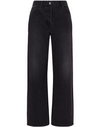 The Row - Finbar High-Rise Wide-Leg Jeans - Lyst