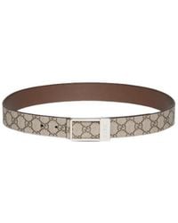 Gucci - Rectangular Buckle Reversible Belt - Lyst