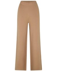 Max Mara - High Waisted Wide Leg Casual Pants - Lyst