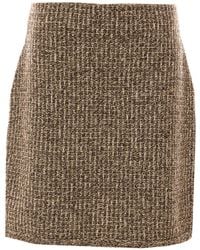 Fabiana Filippi - Sequinned Tweed Mini Skirt - Lyst