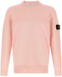 Stone Island - Long-Sleeve Crew-Neck Sweater - Lyst