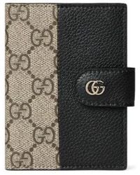 Gucci - Bi-Color Gg Marmont Card Case - Lyst