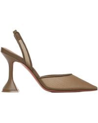 AMINA MUADDI - Holli Mesh Sling 95 Pointed-Toe High-Heeled Sandals - Lyst