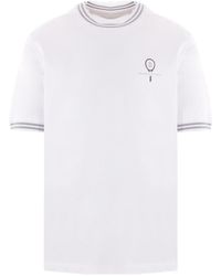 Brunello Cucinelli - Logo-Print Cotton T-Shirt - Lyst