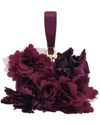 Ferragamo - Mini Clutch With Floral Detailing - Lyst